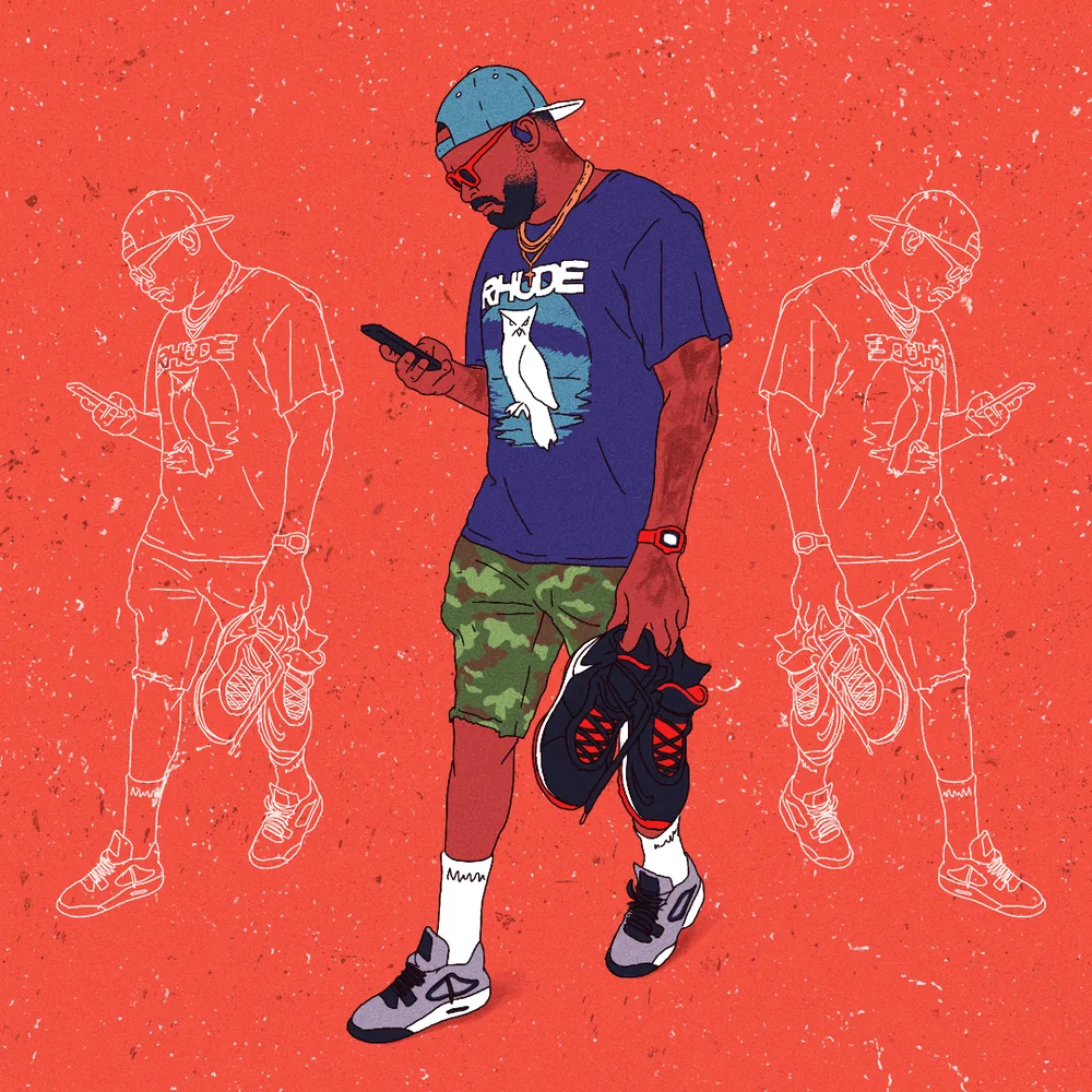 DirecTV NBA fits editorial illustration