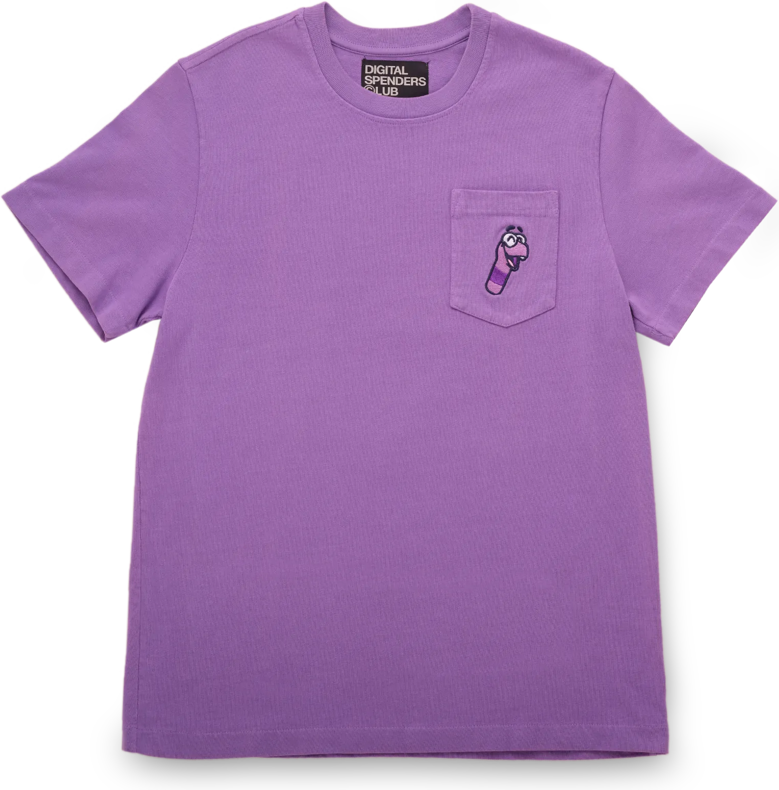 Purple Claynosaurz pocket tee